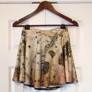 Lord of the Rings LOTR Map of Middle Earth Women’s Skater Skirt Tolkien